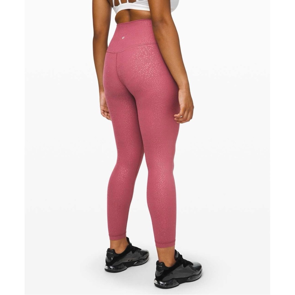 Lululemon Align 25” leggings in Polar Shift Emboss Plumful size 4